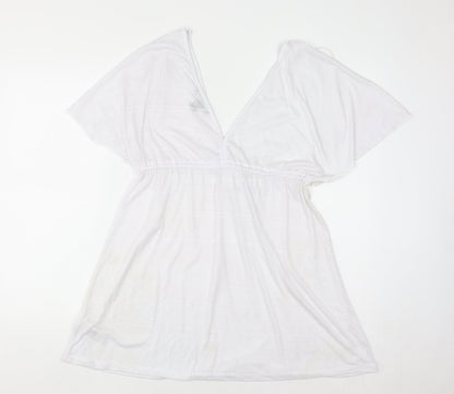 Primark Women’s White Tunic Kimono Sleeve Boho Blouse Size M