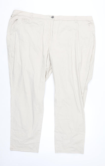 Maine New England Women's Beige Chino Trousers Size 26R