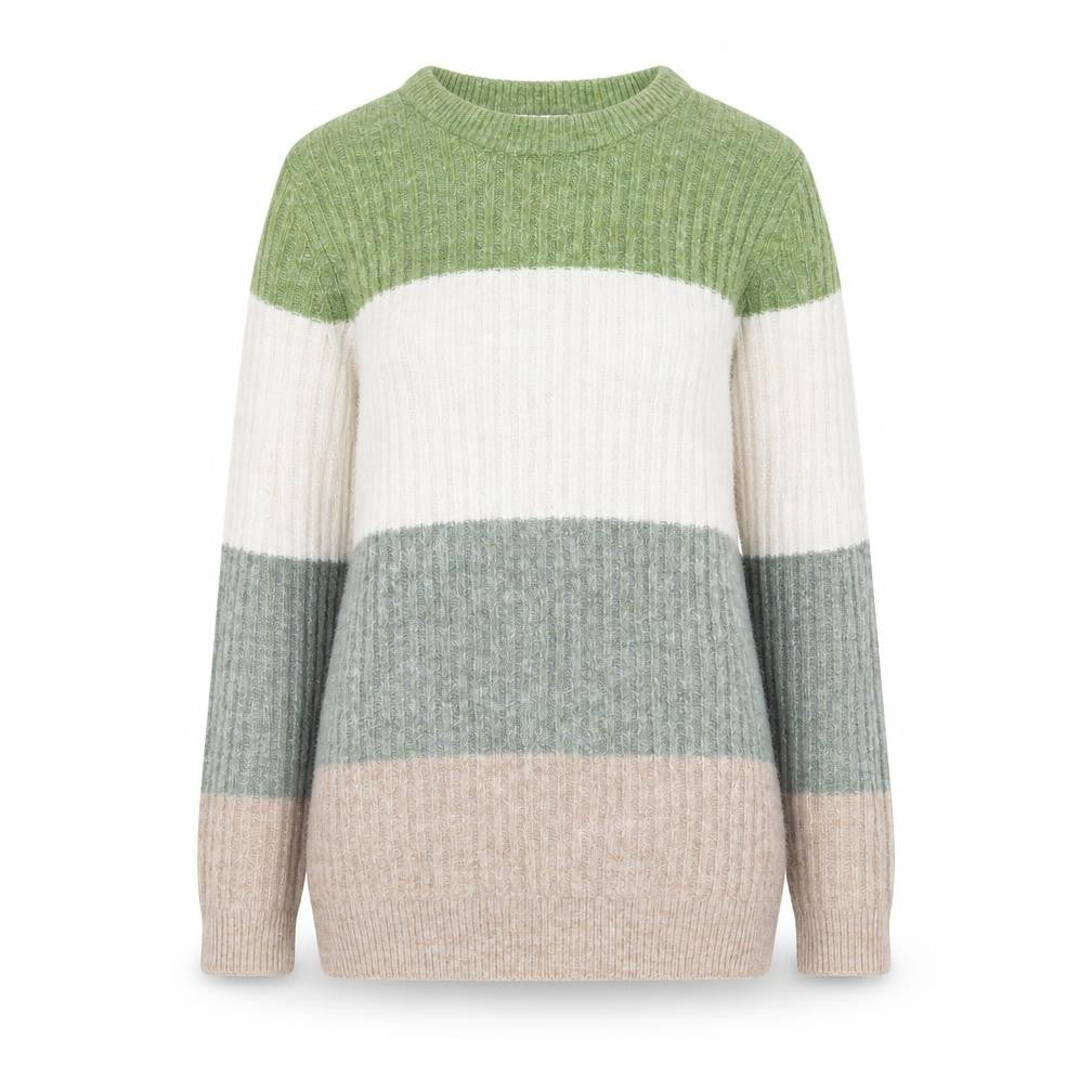 Cotton Traders Women's Multicoloured Striped Knit Jumper Size 10