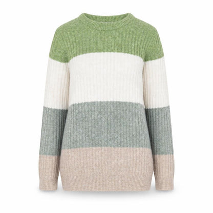 Cotton Traders Women's Multicoloured Striped Knit Jumper Size 10
