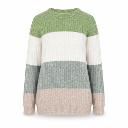 Cotton Traders Women's Multicoloured Striped Knit Jumper Size 10