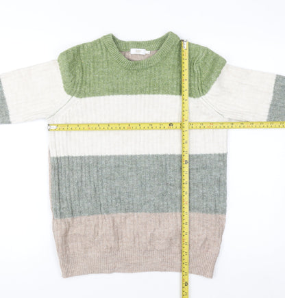 Cotton Traders Women's Multicoloured Striped Knit Jumper Size 10