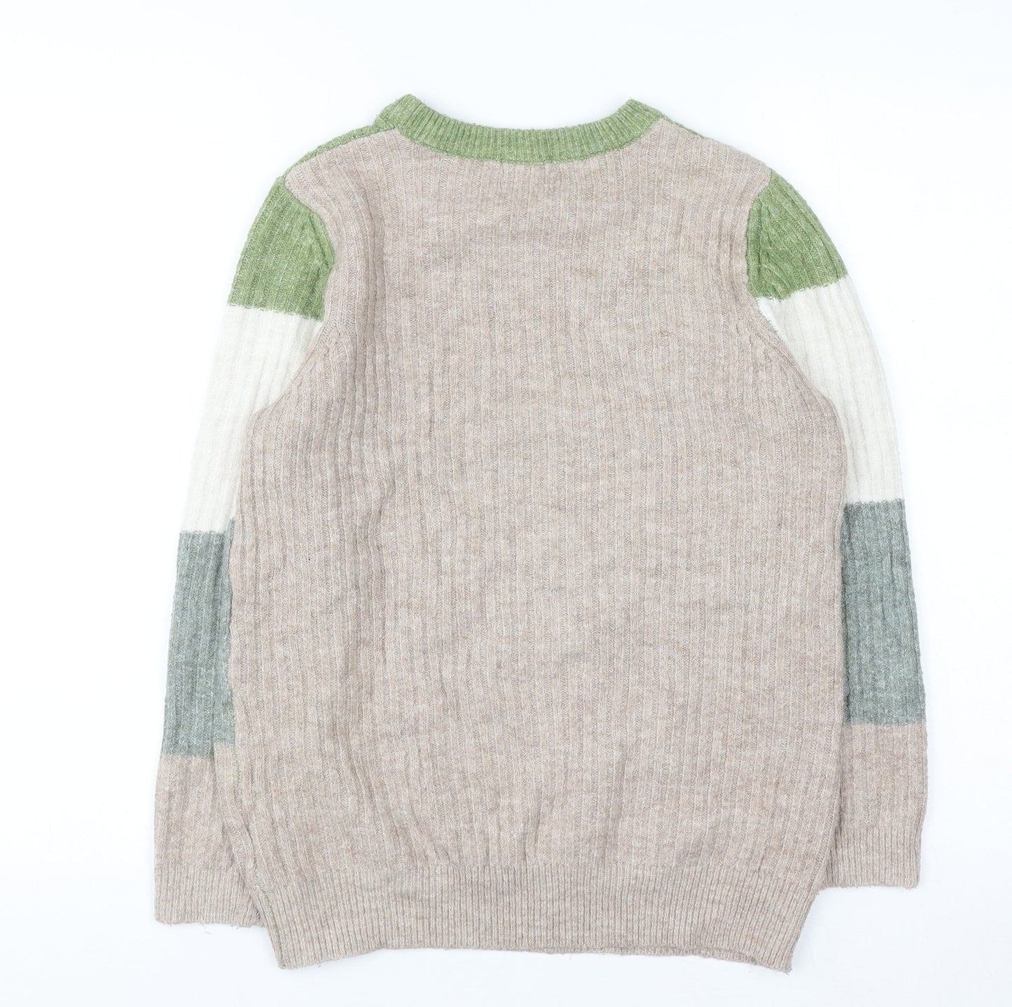 Cotton Traders Women's Multicoloured Striped Knit Jumper Size 10