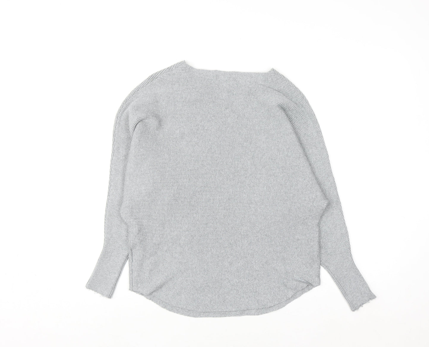 Apricot Women’s Grey Knit Dolman Sleeve Pullover Jumper Size 12