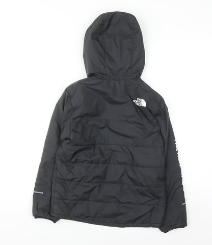 The North Face Boys Black Hooded Puffer Jacket Size 10 Years