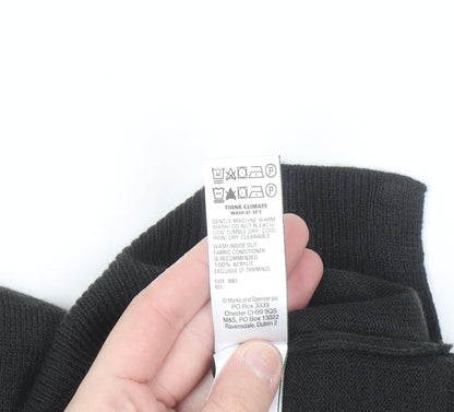 Marks and Spencer Womens Multicoloured Crew Neck Acrylic Jumper Size 18