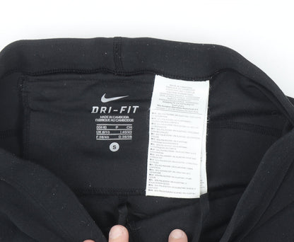 Nike Womens Black Dri-Fit Compression Running Shorts Size S UK 8/10