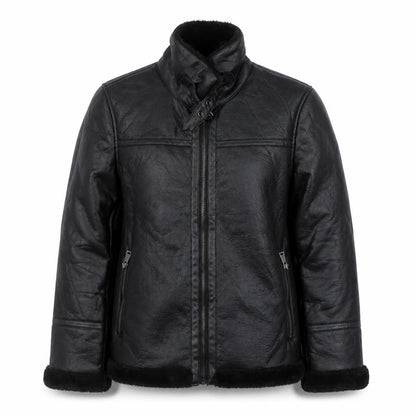 Primark Women’s Black Faux Leather Lined Biker Jacket Size S