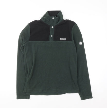 Regatta Men's Green Fleece Pullover Sweatshirt Small Outdoor Hiking