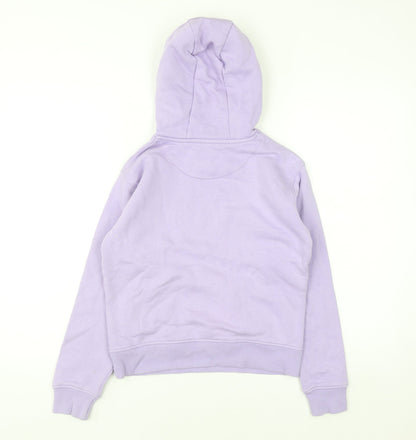 Jack Wills Girls Purple Pullover Hoodie 10-11 Years Logo Cotton Fleece