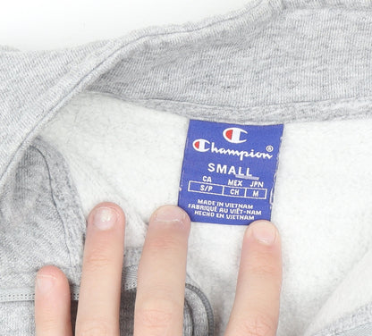 Champion Women's Grey 1/4 Zip Pullover Sweatshirt Small