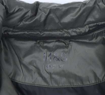 Marks and Spencer Women’s Green Size 14 Puffer Jacket