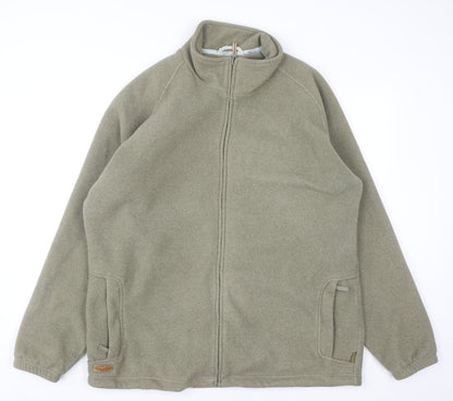 Gelert Mens Green XL Fleece Full Zip Outdoor Jacket
