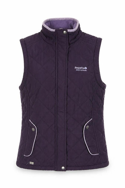 Regatta Womens Purple Quilted Outdoor Waistcoat Size 10
