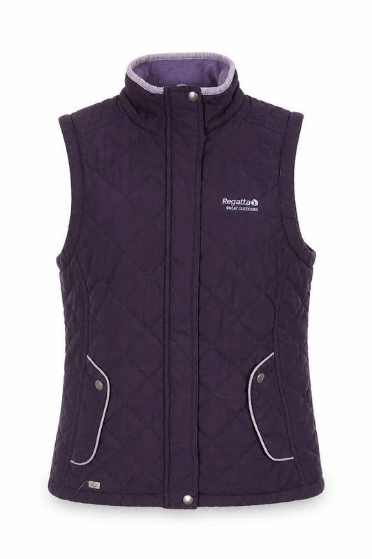 Regatta Womens Purple Quilted Outdoor Waistcoat Size 10