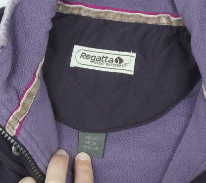Regatta Womens Purple Quilted Outdoor Waistcoat Size 10