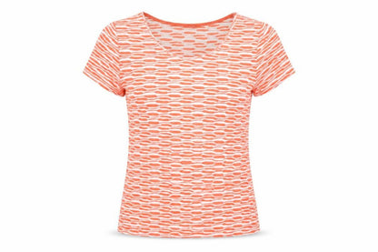 Marks and Spencer Per Una Orange White Stretch T-Shirt Womens Size 10