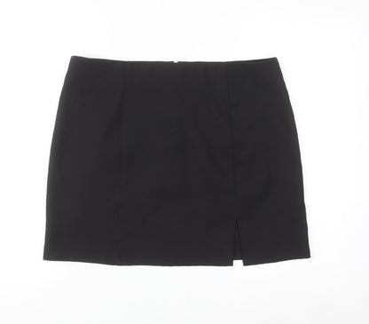 Saint Genies Women's Black Size 14 Stretch Pencil Skirt