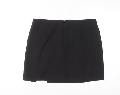 Saint Genies Women's Black Size 14 Stretch Pencil Skirt