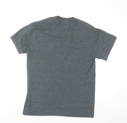 Gildan Men’s Grey Jasper Canada Animal Graphic T-Shirt Size M Regular Fit