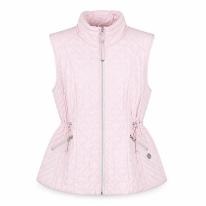 Paco Boutique Women Pink Quilted Padded Waistcoat Size 14