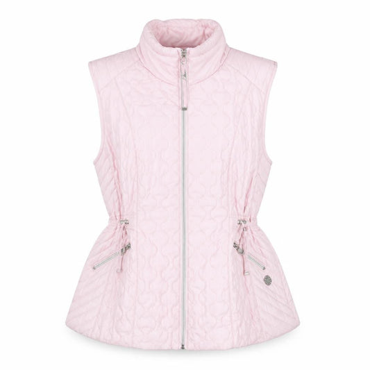 Paco Boutique Women Pink Quilted Padded Waistcoat Size 14