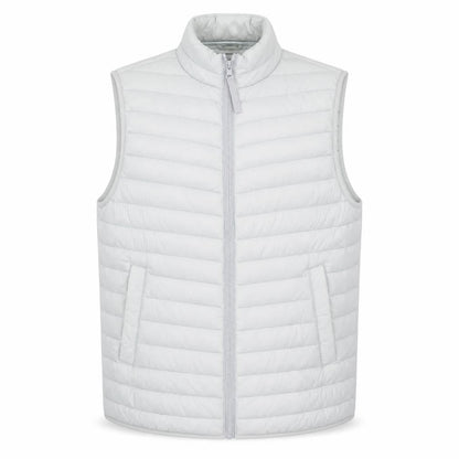ASOS Men’s Grey Puffer Waistcoat M Regular Fit Quilted Zip Gilet