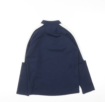Nike Boys Blue Dri-FIT 1/4 Zip Training Sweatshirt 6-8 Years