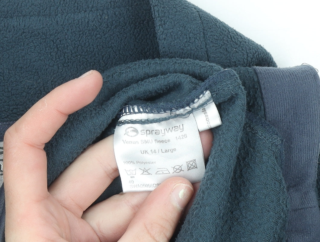 Sprayway Women’s Blue Full Zip Fleece Jacket UK 14 Large