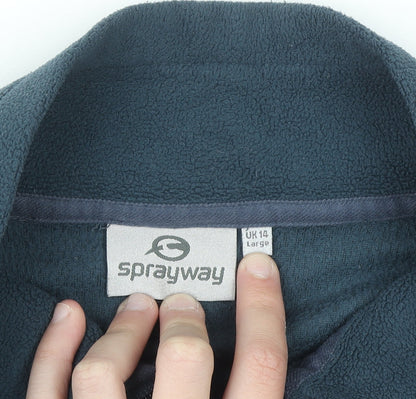 Sprayway Women’s Blue Full Zip Fleece Jacket UK 14 Large