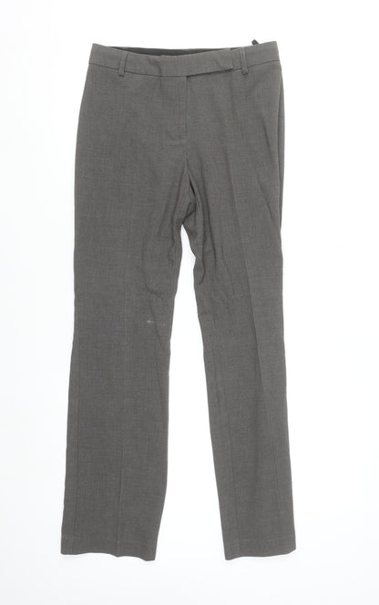 Marks and Spencer Women’s Grey Straight Leg Trousers UK 8