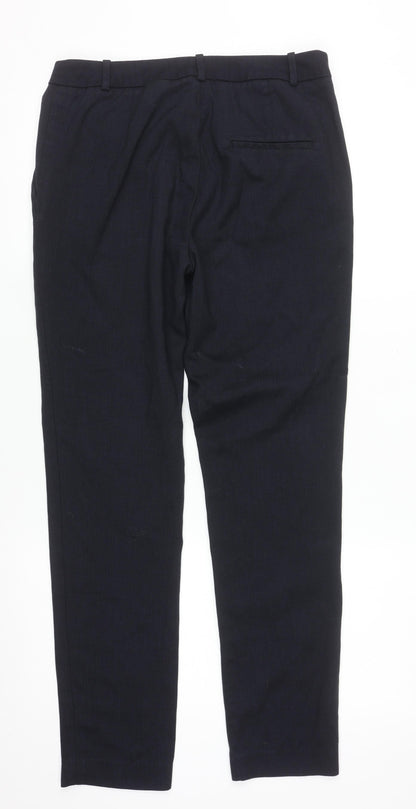 H&M Women's Black Slim Fit Straight Leg Trousers Size 8