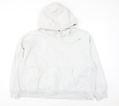 Victoria's Secret PINK Women's Grey Hoodie XXL Cotton Blend Pullover