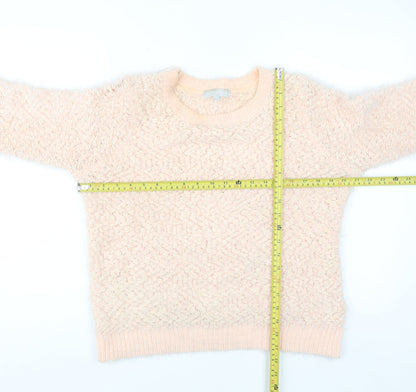Red Herring Womens Beige Size 14 Chunky Knit Long Sleeve Pullover Jumper