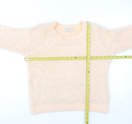 Red Herring Womens Beige Size 14 Chunky Knit Long Sleeve Pullover Jumper