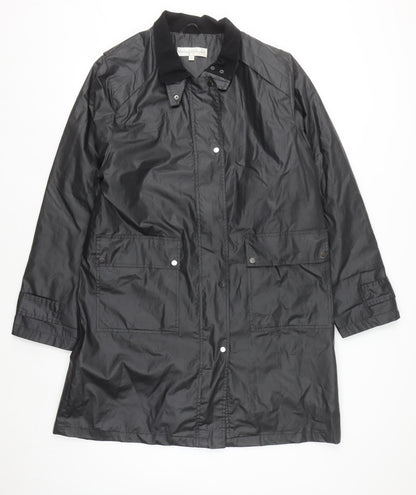 Clodagh Callaghan Women’s Black Size 16 Rain Coat Waterproof Long Jacket