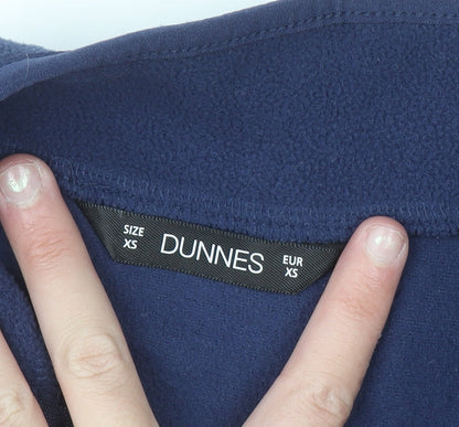 Dunnes Stores Women's Navy Full Zip Fleece Sweatshirt XS