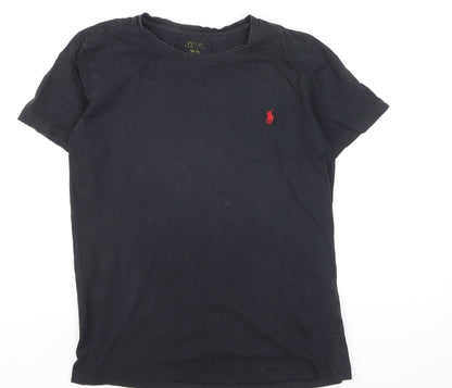 Ralph Lauren Men's Black Slim Fit Cotton T-Shirt M
