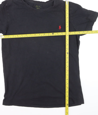 Ralph Lauren Men's Black Slim Fit Cotton T-Shirt M