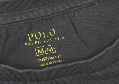 Ralph Lauren Men's Black Slim Fit Cotton T-Shirt M