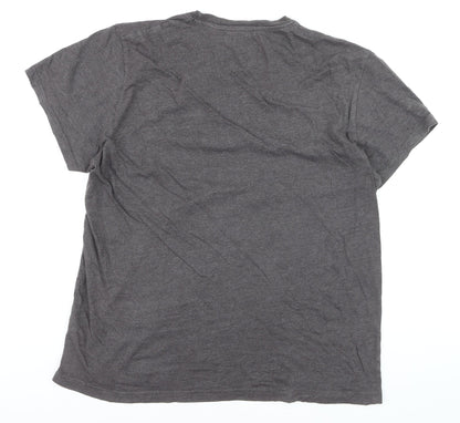 Pierre Cardin Men’s Grey 2XL Heritage Graphic T-Shirt