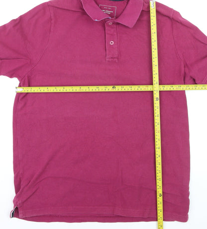 John Lewis Men's Pink Organic Cotton Polo Shirt XL