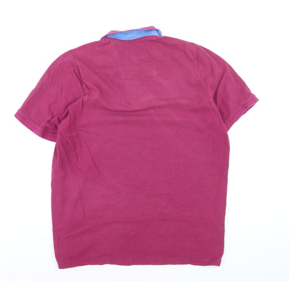 John Lewis Men's Pink Organic Cotton Polo Shirt XL
