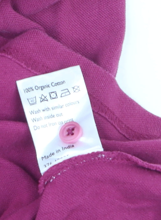 John Lewis Men's Pink Organic Cotton Polo Shirt XL