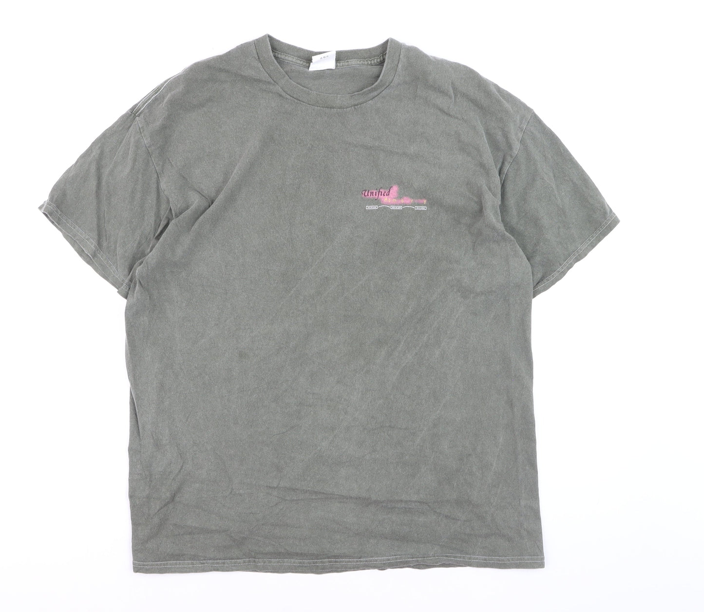 Urban Outfitters Men’s Grey Graphic Art Relaxed Fit T-Shirt Size M