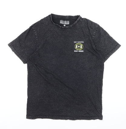 Saint + Sinner Men's Black S Graphic Print Crew Neck T-Shirt