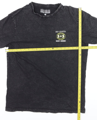 Saint + Sinner Men's Black S Graphic Print Crew Neck T-Shirt