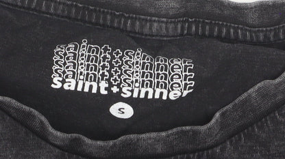 Saint + Sinner Men's Black S Graphic Print Crew Neck T-Shirt