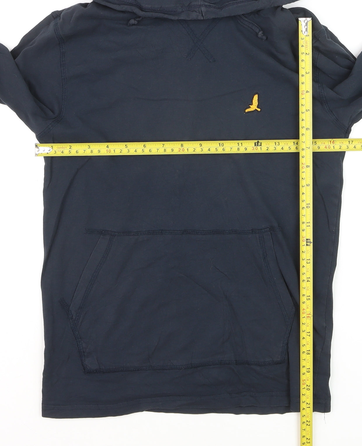 Brave Soul Men's Blue XS Hoodie Long Sleeve Cotton Top