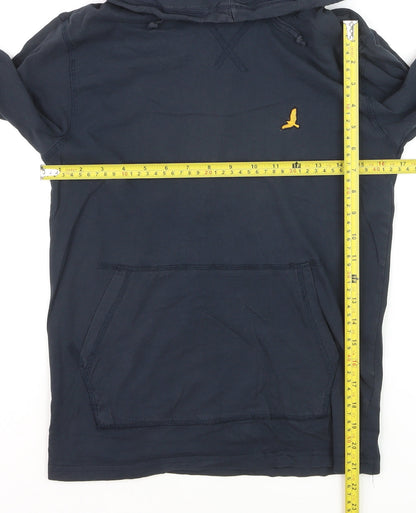 Brave Soul Men's Blue XS Hoodie Long Sleeve Cotton Top